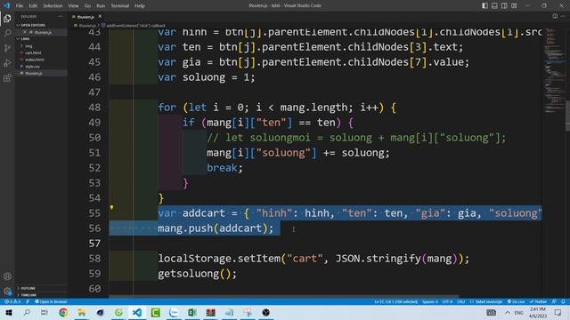 Add to cart (5) - tăng số lượng sản phẩm có trong giỏ hàng - Lập trình javascript cơ bản смотреть онлайн