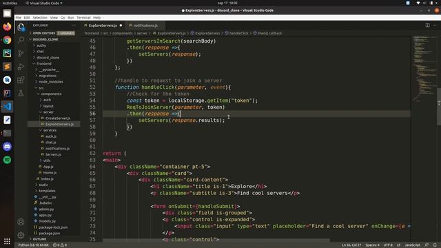 Django and ReactJS together - Notification app request to join | 36 смотреть онлайн