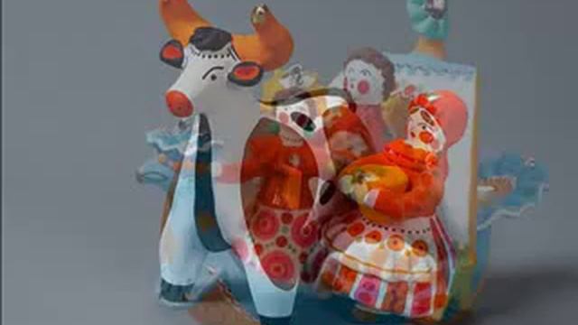 Дымковская глиняная игрушка смотреть онлайн