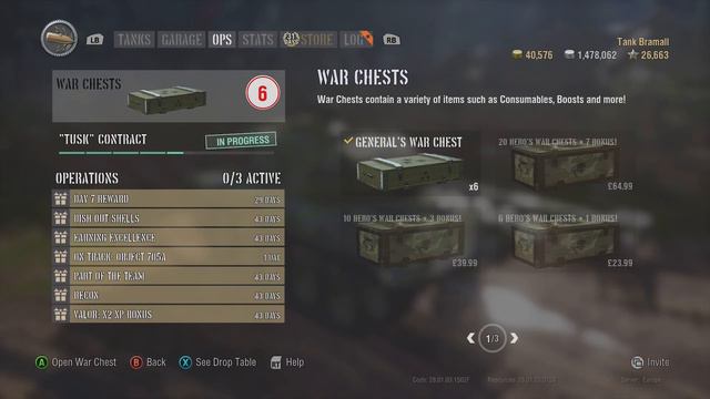 Opening War Chests || World Of Tanks Console || Generals Chests смотреть онлайн