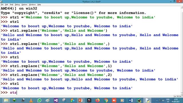 Basic Python tutorial | Find and Replace method in python | Part - 18 | By Abhishek Sir | Boost Up смотреть онлайн