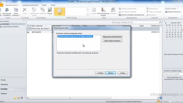Kurs Microsoft Outlook [lekcja#25] - Import kontaktów z pliku csv смотреть онлайн