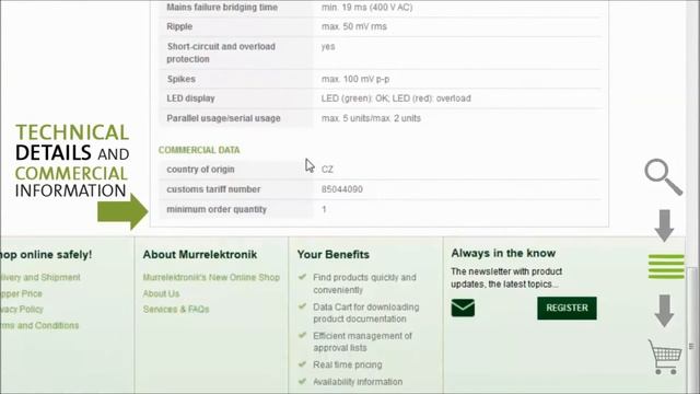 The new Murrelektronik Online Shop - Tutorial Part 1: Filters, Pricing, Availability check смотреть онлайн
