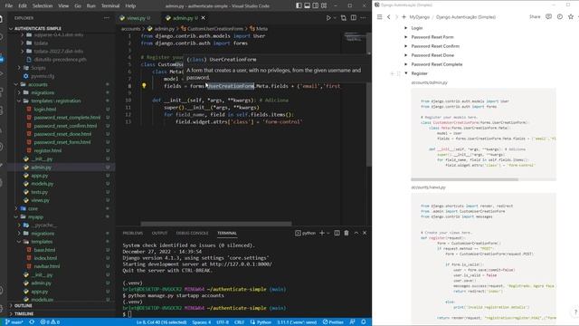 Django: Autenticação de Usuário (Simples) смотреть онлайн
