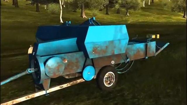 Agricultural Simulator Historical Farming Grass Bales смотреть онлайн