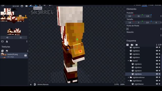 Skin 4D Kratos (God Of War 3) minecraft pe Time Lapse | Skyrrel смотреть онлайн
