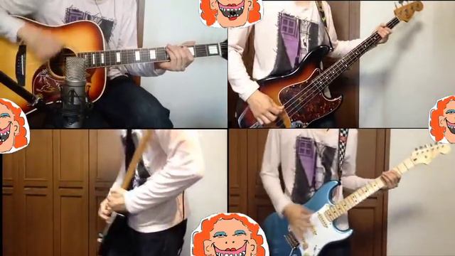 Radiohead "Paranoid android" - guitar cover смотреть онлайн