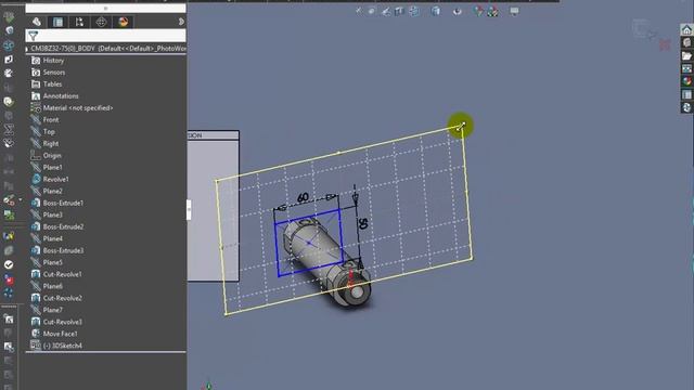 3D Sketch Plane Tutorial With Solidworks 2016 смотреть онлайн