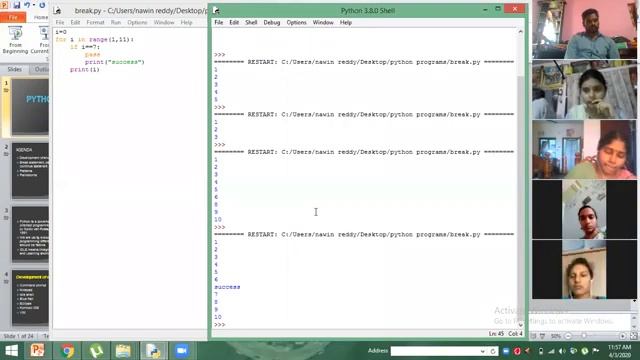 Python transfer statements explained by D.Rajani IT-CT TRAINER APSWRS KUNTAMUKKALA смотреть онлайн