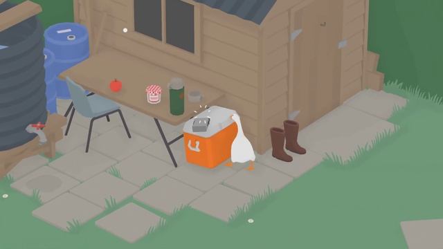 Untitled Goose Game(гусь гейм) прохождение игры на русском#1 Злой садовник