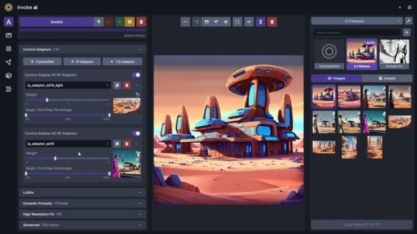 InvokeAI 3.3 Release - T2I Adapters, Multiple IP Adapters and more...