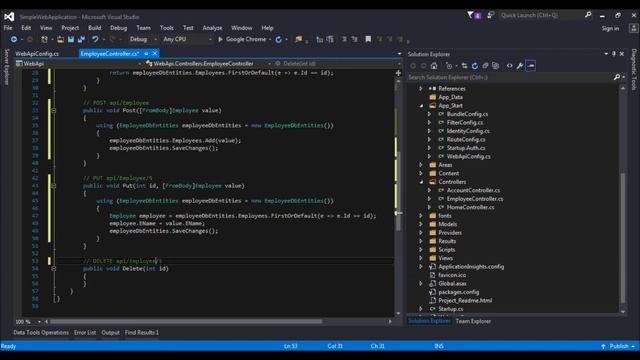 Web Application using Entity Framework Web Api and angular смотреть онлайн