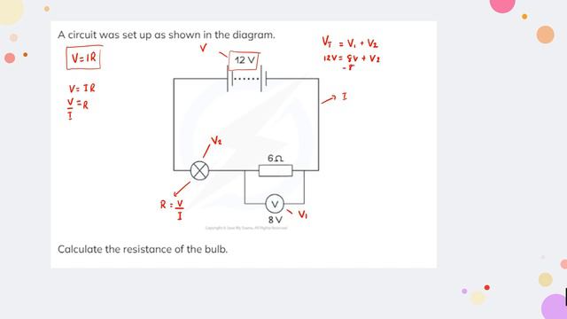 Physics GCSE 2023 - Voltage = Current x Resistance Exam Question | Electrical Circuits смотреть онлайн