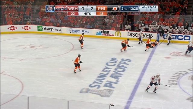 Washington Capitals @ Philadelphia Flyers. Round 1 Game 4 смотреть онлайн