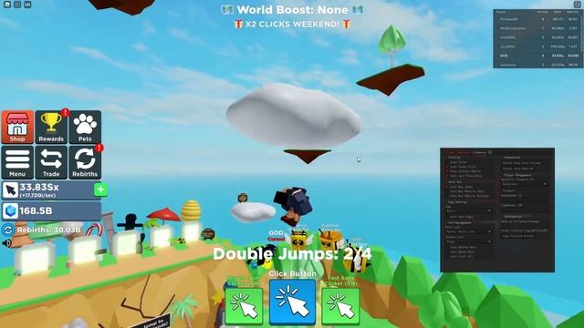 Roblox - Clicker Simulator Unlock GamePass & Auto Farm script смотреть онлайн