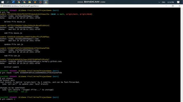08 GIT RESET SOFT смотреть онлайн