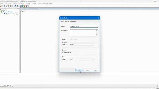 How to create Folder In Informatica PowerCenter Repository Manager смотреть онлайн