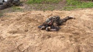 Изготовка к бою и передвижение по пластунски. Вариант. Фрагмент Тренировки.