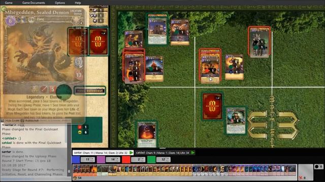 Как играть через OCTGN в Mage Wars, разбор и сама игра. смотреть онлайн