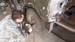 Ремонт кузова уаз 469, восстановление деда.
