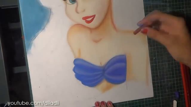 Speed Drawing: Ariel (The Little Mermaid) | Diana Díaz смотреть онлайн