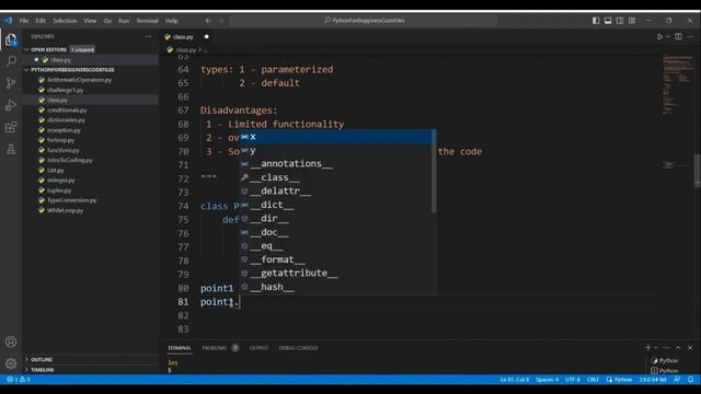 PYTHON - CONSTRUCTORS (17 b) смотреть онлайн