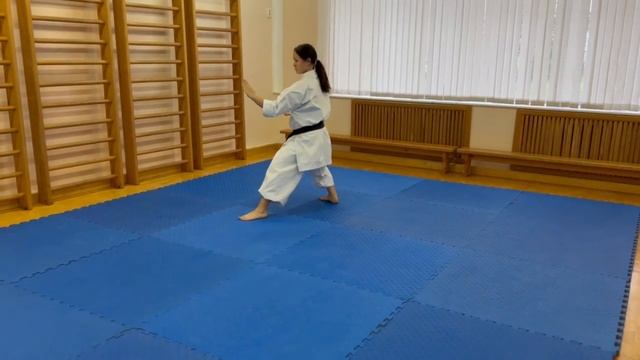 Ката Хиан-Шодан (ката на аттестацию по Фудокан 9б,9,8а,8б,8 кю) смотреть онлайн