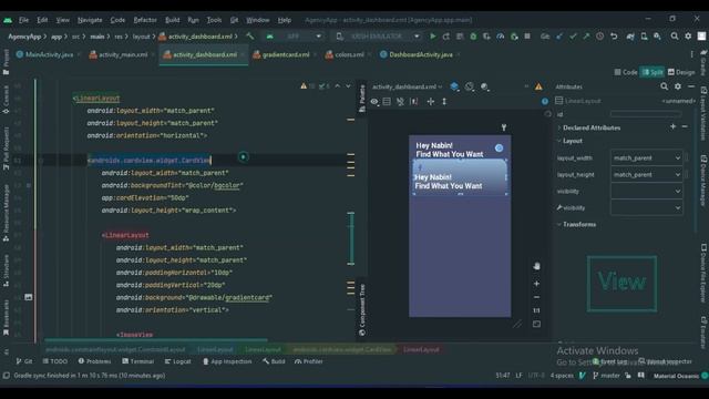 GridView Card With Gradient Color Ui Design Android studio || Free Source Code. смотреть онлайн