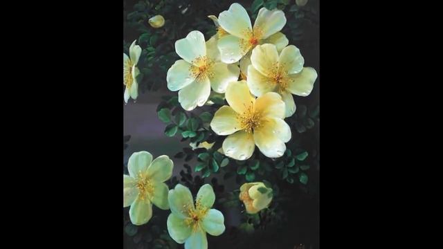 Корейский художник Чон Ён Джун - Jun Young Joon. Цветы. смотреть онлайн