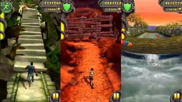 Temple Run 2 Lost Jungle VS Blazing Sands VS Sky Summit Android iPad iOS Gameplay HD