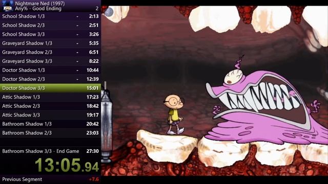 Nightmare Ned SPEEDRUN! (Good Ending with Save File - Any %) in 23:56.49! смотреть онлайн