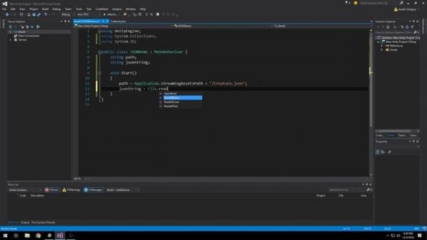 Using JSONUtility in Unity 5.3 - Working with JSON in Unity