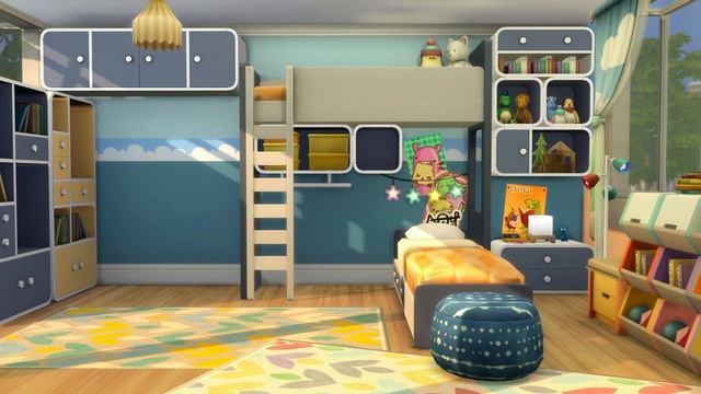 Dream Home Decorator themed Kids Room | The Sims 4 Stop Motion Speed Build | No CC смотреть онлайн