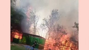 Ростовская область: сильный пожар в хуторе Истомина Аксайского района! ?