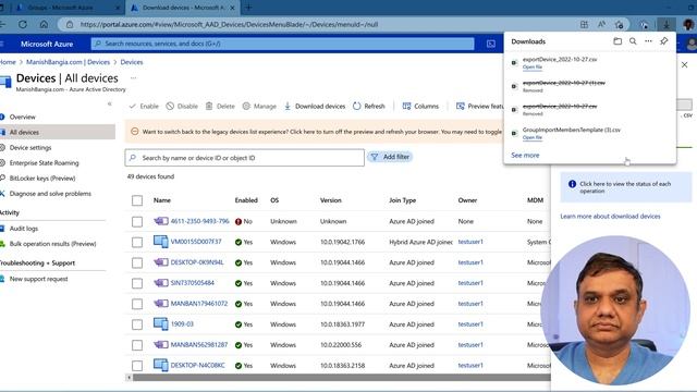 Add Devices to Azure AD group using Bulk operations using Import Member смотреть онлайн