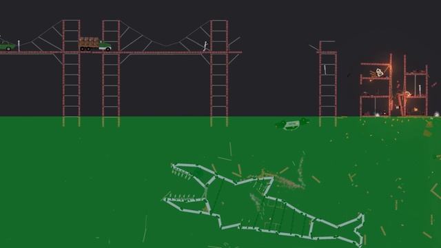 ACID SHARK Atacks Island town in People Playground смотреть онлайн