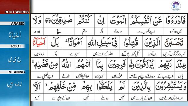 Surah 3: Surah Aal-e-Imran Ayat 169 Tafseer By Dr. Farhat Hashmi