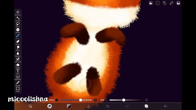 Урок рисования лисёнка в IbisPaint X смотреть онлайн