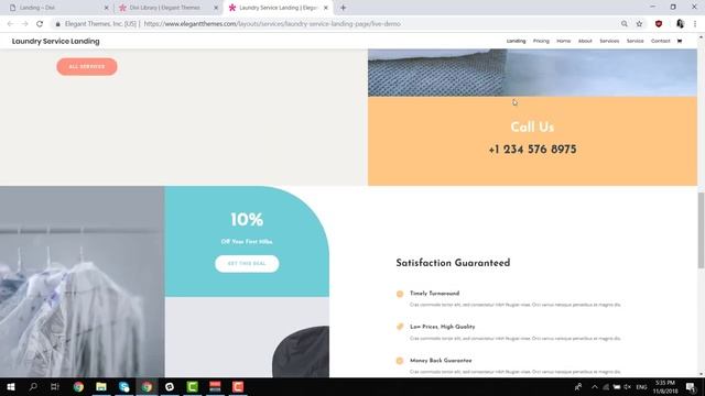 Get a FREE Laundry Service Layout Pack for Divi смотреть онлайн