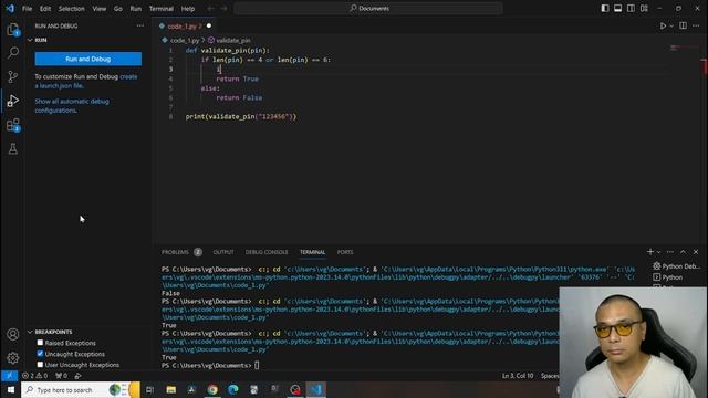 Road to Python Dev: Day 8: Valid ATM pin using isnumeric() method смотреть онлайн