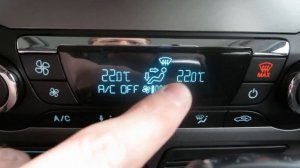 Двухзонный климат - контроль FORD FOCUS 3