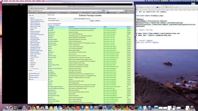 Install and configure Webmin GUI on CentOS Linux смотреть онлайн