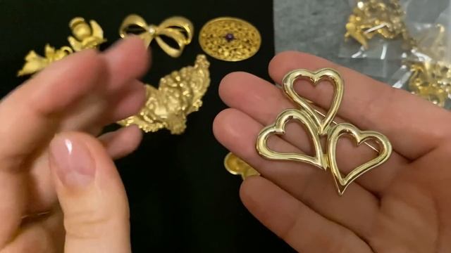 50. Винтажные брошки в золотом тоне. Красиво и стильно! смотреть онлайн