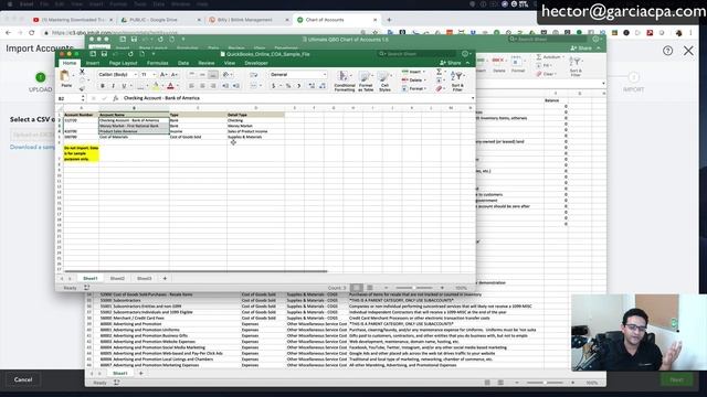 Importing Chart of Accounts into QuickBooks Online from Excel смотреть онлайн