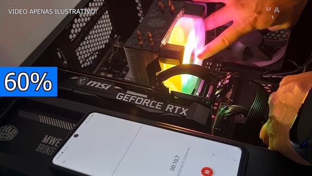 Ruído da RTX 3060 12GB MSI Ventus 2X OC смотреть онлайн