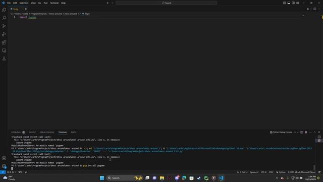 How to INSTALL Pygame on Visual Studio Code (Python Tutorial)! смотреть онлайн