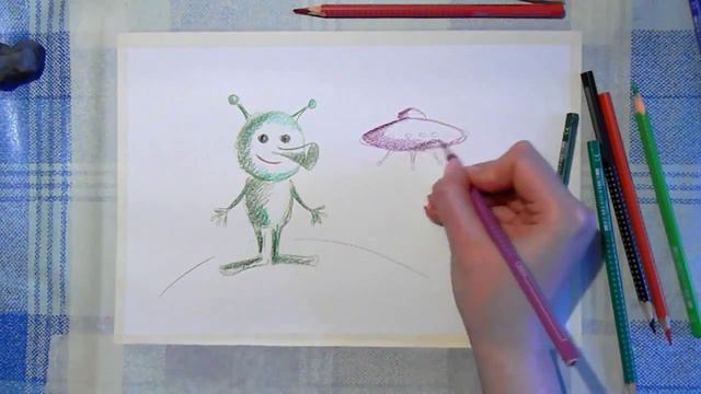 Как нарисовать инопланетянина смотреть онлайн