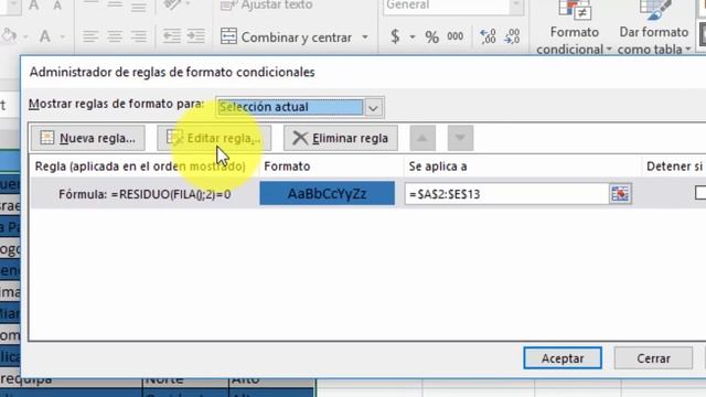 Cómo alternar color entre filas o columnas Excel 2016 смотреть онлайн
