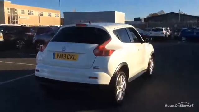 NISSAN JUKE ACENTA PREMIUM DCI WHITE 2013 смотреть онлайн
