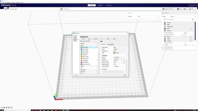How To Set Ultimaker Cura 4.11 Custom PLA Settings